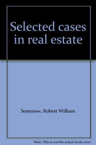 Book Selected Cases In Real Estate free
