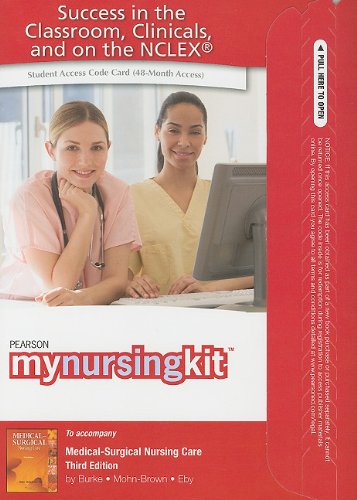Book Mynursingkit -- Access Card -- For Medical Surgical Nursing Care (mynursingkit (access Codes)) free