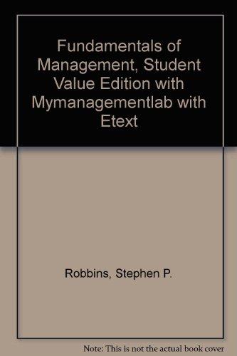 Book Fundamentals of Management, Student Value Edition with MyManagementLab with eText (7th Edition) free