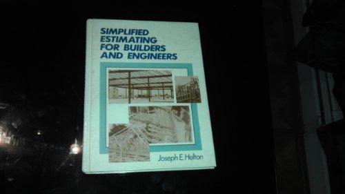 Book Simplified estimating for builders and engineers free