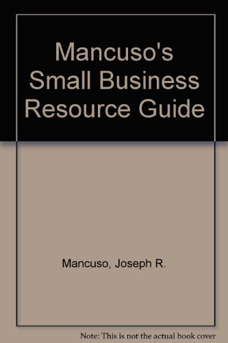 Book Mancuso's Small Business Resource Guide free