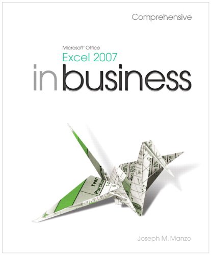 Book Microsoft Office Excel 2007 in Business + Comprehensive Student Resource DVD free