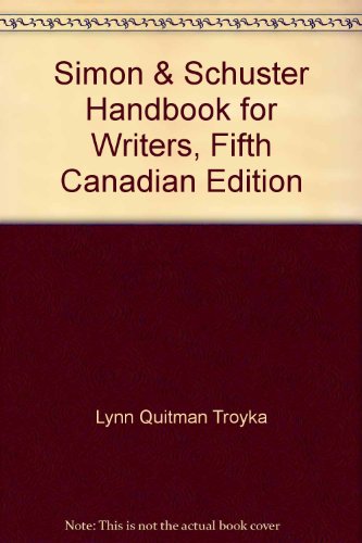 Book Simon & Schuster Handbook for Writers, Fifth Canadian Edition free