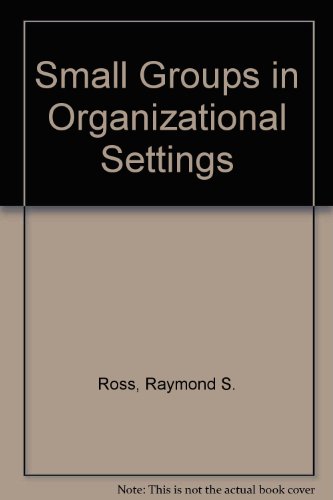 Book Small Groups In Organizational Settings free