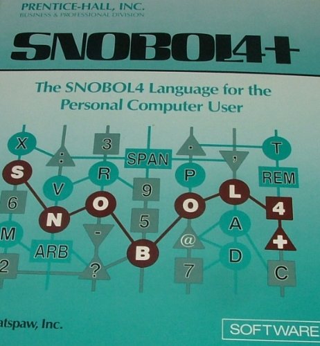 Book Snobol4+: The Snobol4 Language for the Personal Computer User (With Software) free