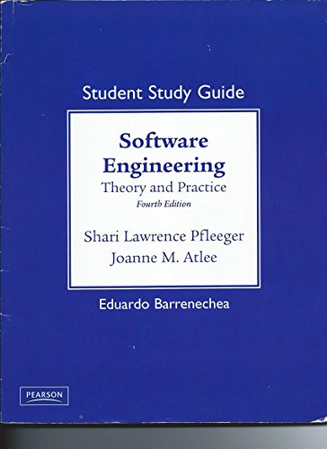 Book Student Study Guide for Software Engineering: Theory and Practice free