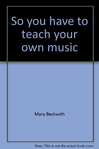 Book So You Have To Teach Your Own Music free
