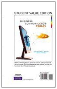 Book Business Communication Today, Student Value Edition (10th Edition) free