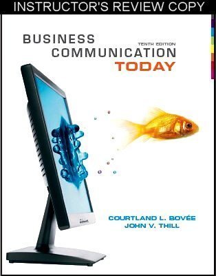 Book Business Communication Today 10th Edition (Instructors Review Copy) free
