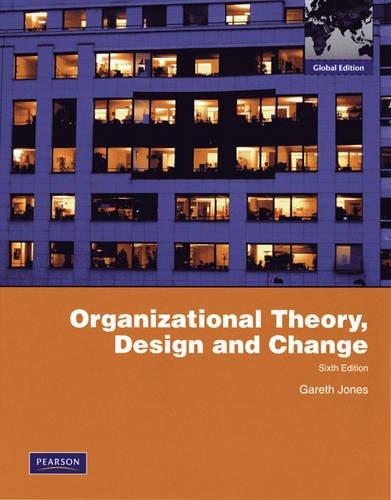 Book Organizational Theory Design & Changeglo free