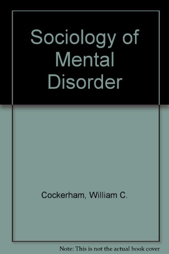 Book Sociology Of Mental Disorder free