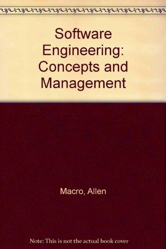 Book Software Engineering: Concepts & Management free