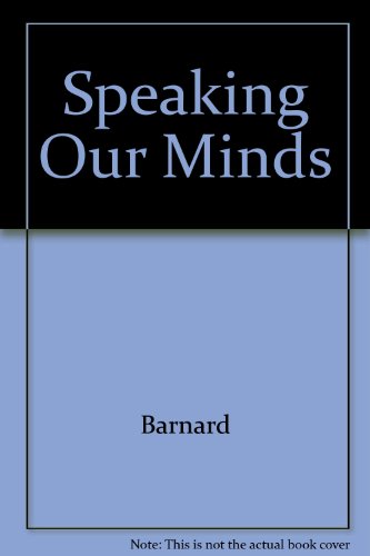 Book Speaking Our Minds free