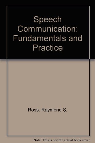 Book Speech communication;: Fundamentals and practice free