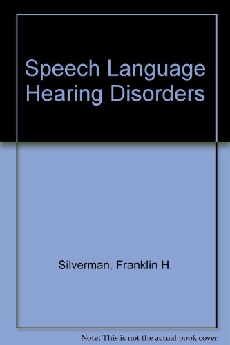 Book Speech, Language, and Hearing Disorders free