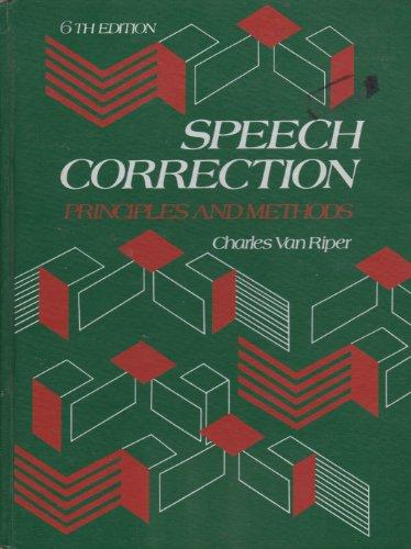 Book Speech correction: Principles and methods free