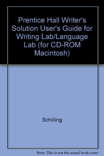 Book Prentice Hall Writer's Solution User's Guide For Writing Lab/language Lab (for Cd-rom Macintosh) free