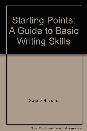 Book Starting Points: A Guide To Basic Writing Skills free