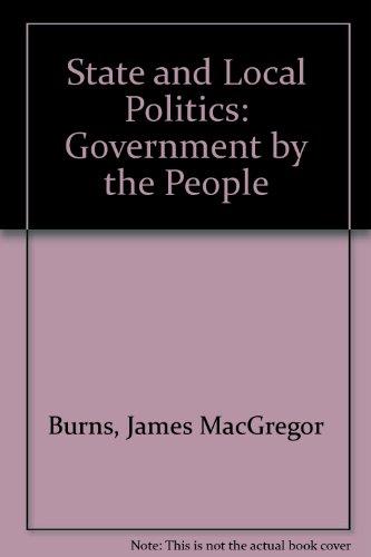 Book State and Local Politics: Government by the People free