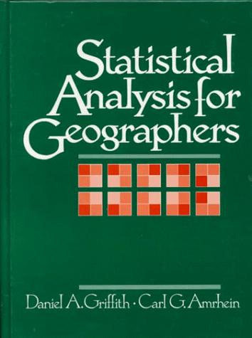 Book Statistical Analysis for Geographers free