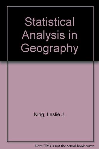 Book Statistical Analysis In Geography free