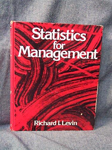 Book Statistics for management (Prentice-Hall series in management) free