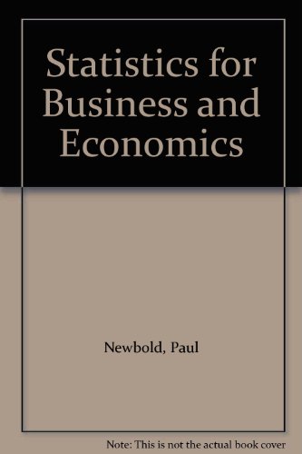Book STATISTICS BUSINESS ECONOMICS free
