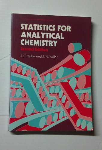 Book Statistics for Analytical Chemistry (Ellis Horwood Series in Analytical Chemistry) free