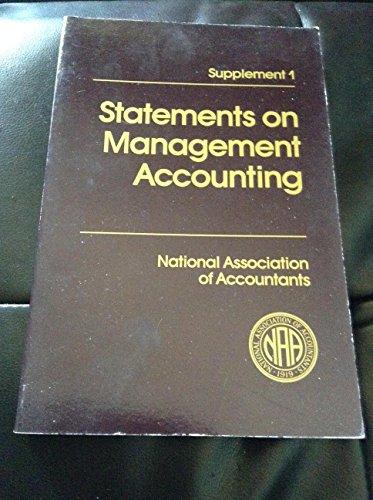 Book Statements On Management: Accounting Supplement 1 free