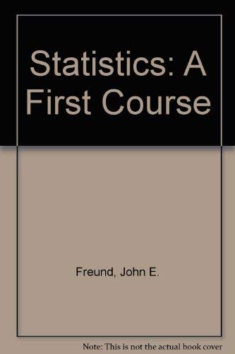 Book Statistics: A first course free