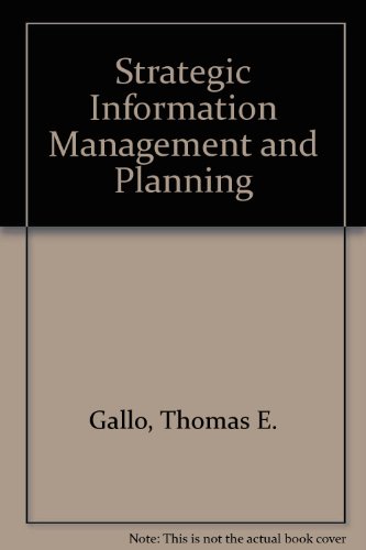 Book Strategic Information Management Planning free