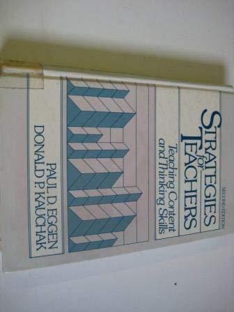 Book Strategies for Teachers: Teaching Content and Thinking Skills free