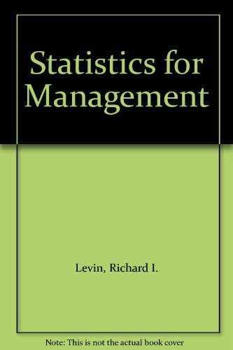 Book Statistics for Management free