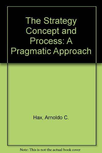 Book The Strategy Concept And Process: A Pragmatic Approach free