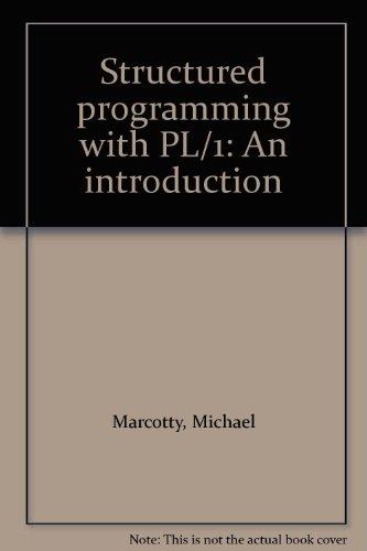 Book Structured Programming With Pl/1: An Introduction free