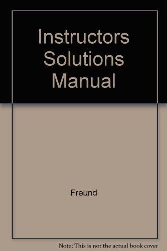 Book Instructors Solutions Manual free