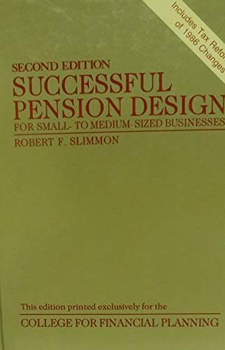 Book Successful Pension Design For Small-to-medium-sized Businesses free