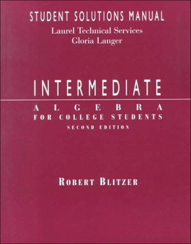 Book Intermediate Algebra free