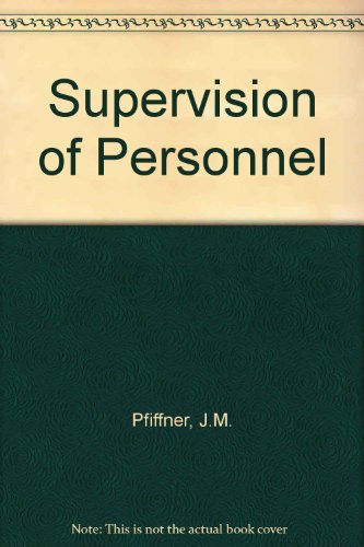 Book The Supervision Of Personnel free