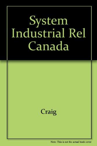 Book The system of industrial relations in Canada free