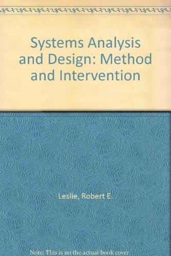 Book Systems Analysis And Design: Method And Invention free