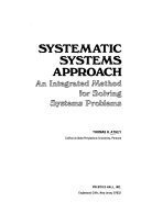 Book Systematic Systems Approach: An Integrated Method for Solving Systems Problems free