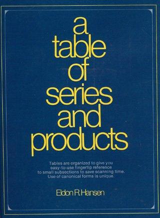Book A Table of Series and Products free