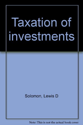 Book Taxation Of Investments free