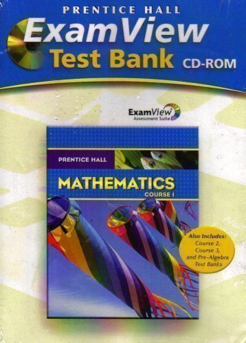 Book Prentice Hall Math Course 1 Examview Test Generator Cd-rom free