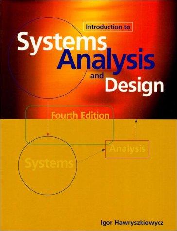 Book Introduction to Systems Analysis and Design free