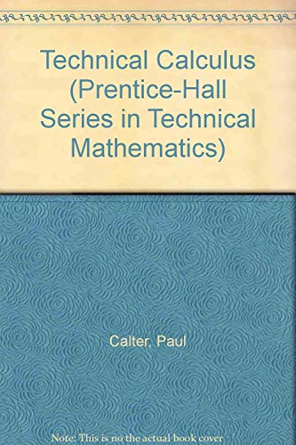 Book Technical Calculus (Prentice-Hall Series in Technical Mathematics) free