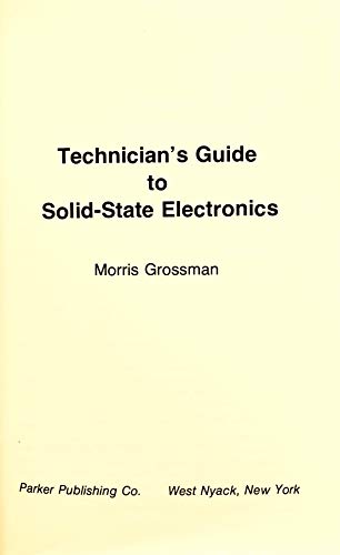 Book Technician's guide to solid-state electronics free