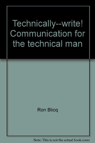 Book Technically - Write! Communication for the Technical Man free
