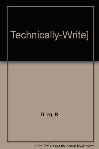 Book Technically-Write! free